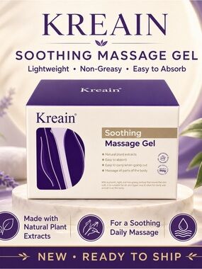 Kreain Soothing Massage Gel Natural Plant Extracts New